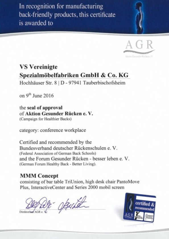 AGR Aktion Gesunder Rücken e.V.